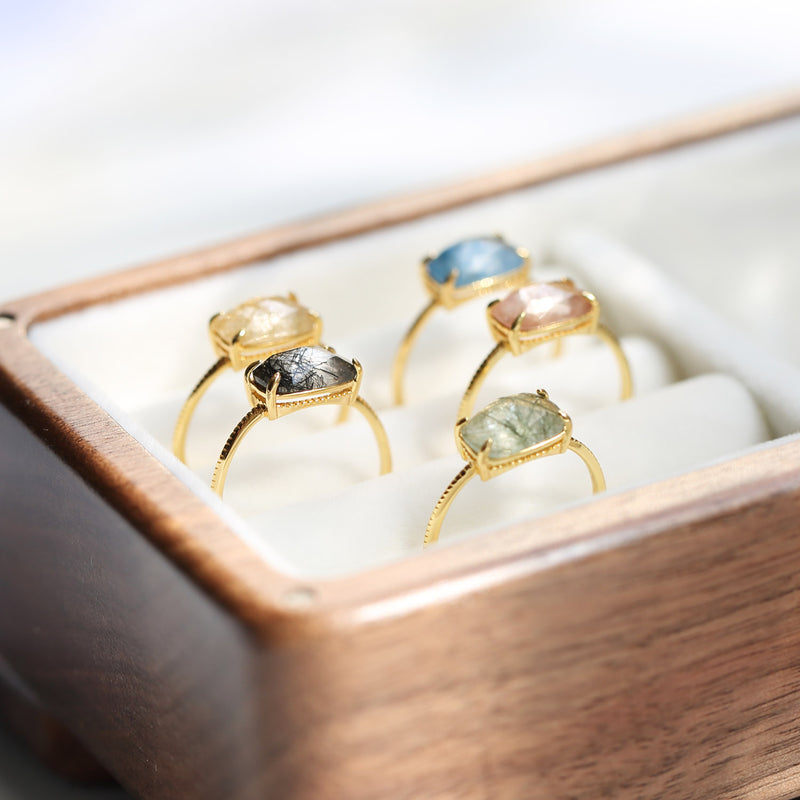 Cube Candy Gold Vermeil Ring