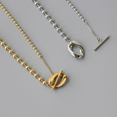 ROUND SHACKLE 18K GOLD NECKLACE