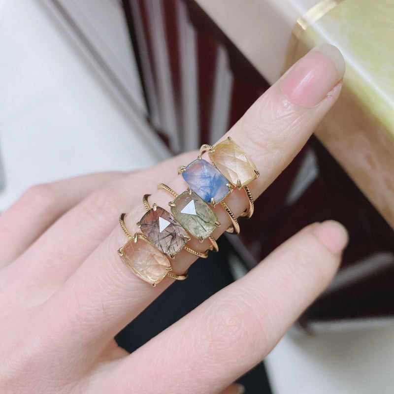 Cube Candy Gold Vermeil Ring