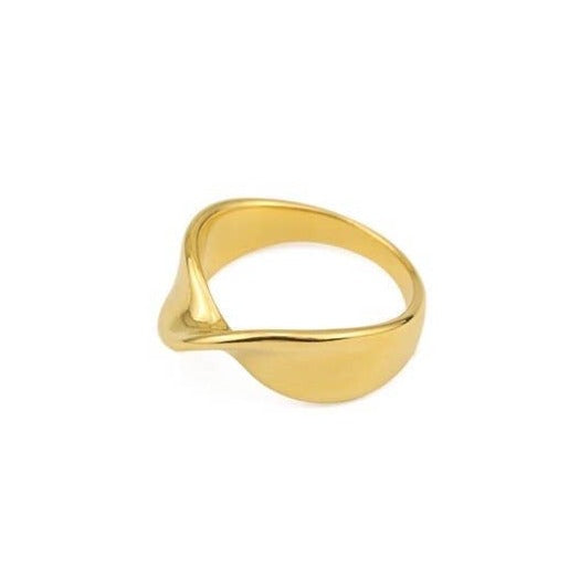 Chic Twisted Tube Ring