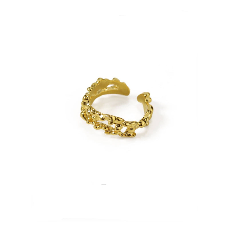 Lava Double Layer Open Ring