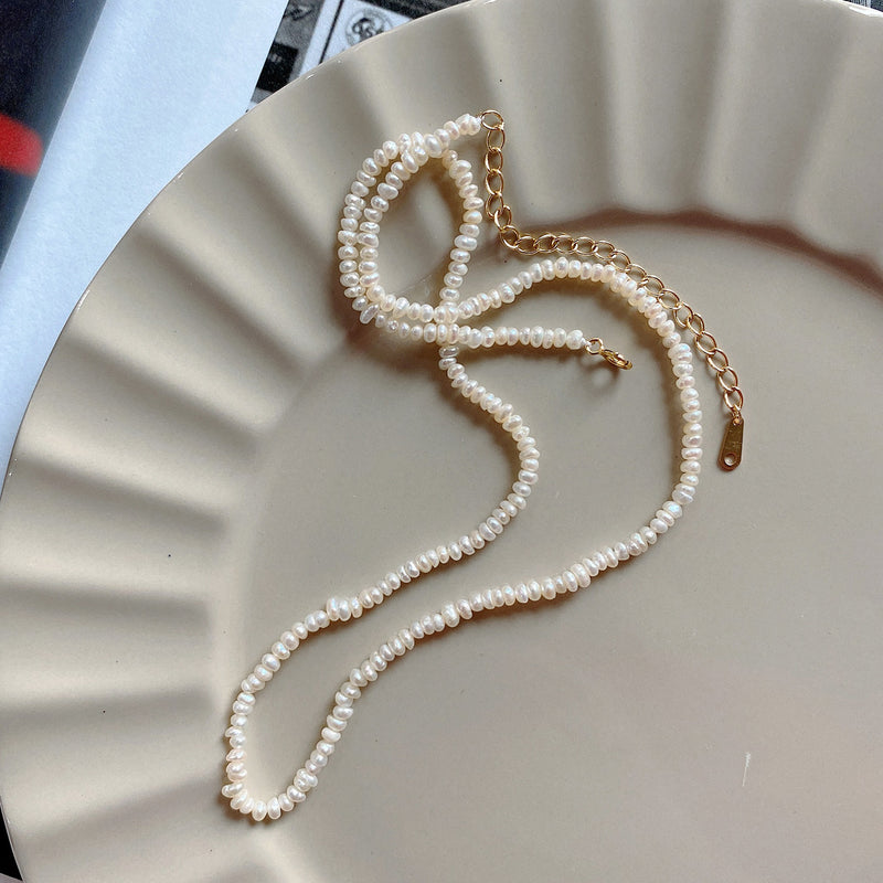Shell Gold Vermeil Pearl Chain Necklace