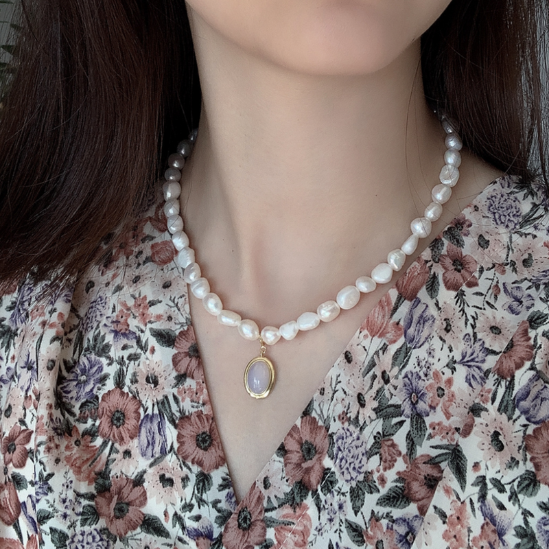 Titanic Opal Pearl Necklace