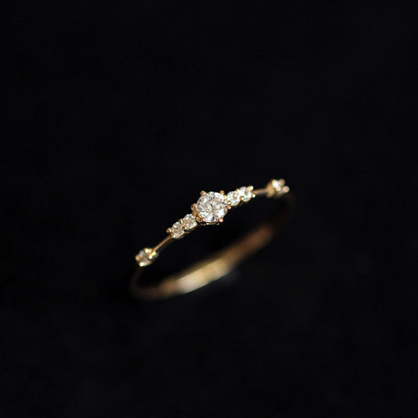 Wedding Dainty Gold Vermeil Ring