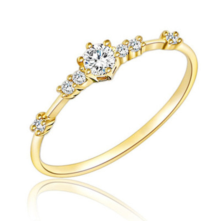 Wedding Dainty Gold Vermeil Ring